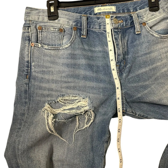 Madewell Distressed Straight Jean. size 30. - Picture 7 of 8